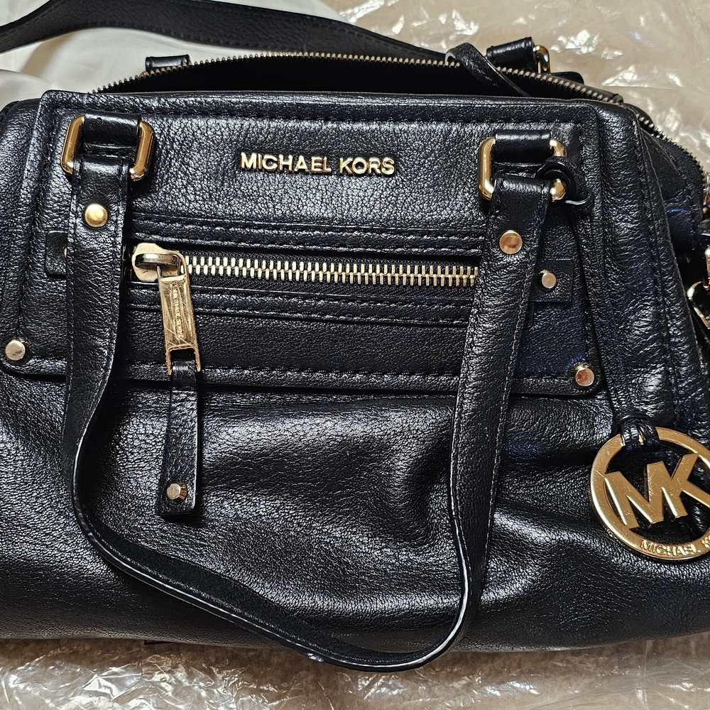 Michael Kors Black Leather Handbag